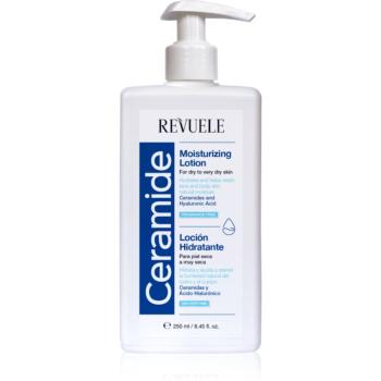 Revuele Ceramide Moisturizing Lotion hydratační mléko na tělo a obličej pro suchou až velmi suchou pokožku 250 ml