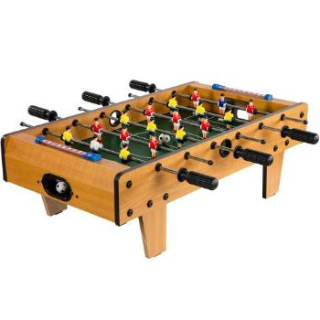 GamesPlanet® 11773 Mini stolní fotbal fotbálek s nožičkami 70 x 37 x 25 cm, světlý