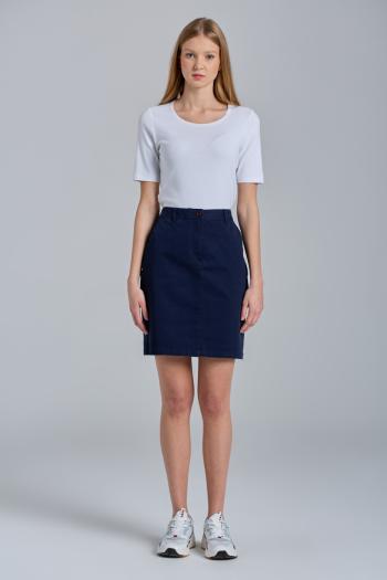 SUKNĚ GANT SLIM CLASSIC CHINO SKIRT modrá 34