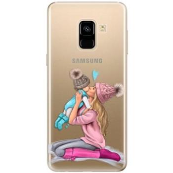 iSaprio Kissing Mom - Blond and Boy pro Samsung Galaxy A8 2018 (kmbloboy-TPU2-A8-2018)