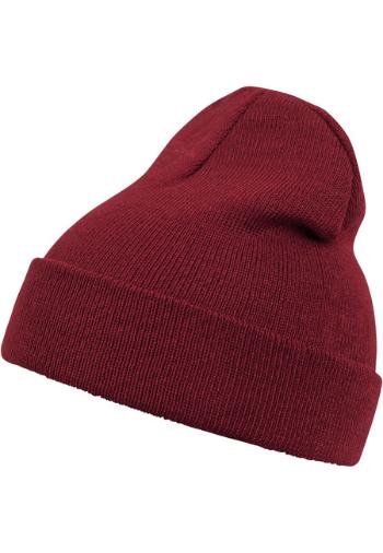 Urban Classics Beanie Basic Flap maroon - UNI