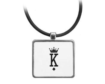 Medailonek malý obdelník K as King