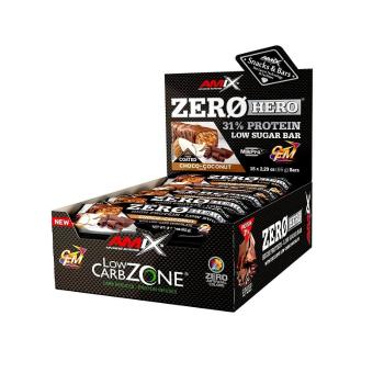 Amix Zero Hero 31% Protein Bar Příchuť: Peanut-Butter-Cake, Balení(g): 15x65g