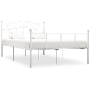 Rám postele bílý kov 160x200 cm (284520)