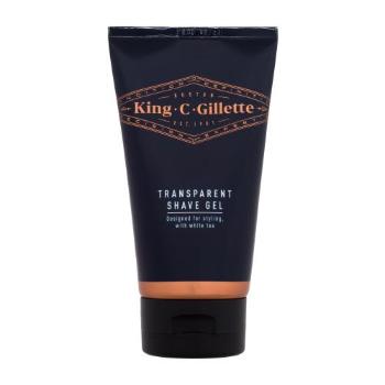 Gillette King C. Transparent Shave Gel 150 ml gel na holení pro muže