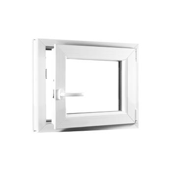 Skladova-okna Jednokřídlé plastové okno PREMIUM otvíravo-sklopné pravé 600 x 550 mm barva bílá