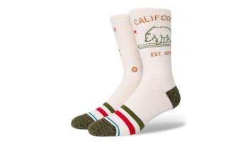 Stance California Republic 2 Crew Socks hnědé A556D21CAL-OFW