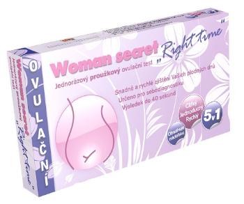 Woman Secret Ovulační test Right Time proužkový 5v1, 5 ks