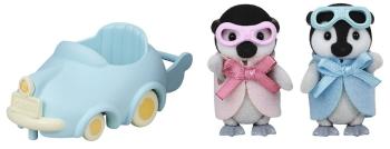 Sylvanian Families Baby tučňáci dvojčata s autíčkem