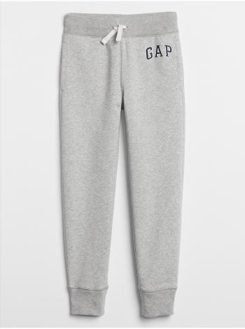 Šedé klučičí dětské tepláky GAP Logo camo print pull-on joggers