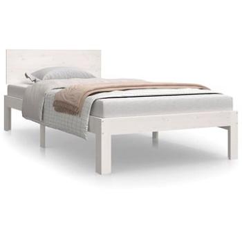 Rám postele bílý masivní dřevo 90 × 190 cm Single, 810461 (810461)