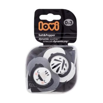 LOVI Salt&Pepper Dynamic Soother 0-3m 2 ks dudlík pro děti