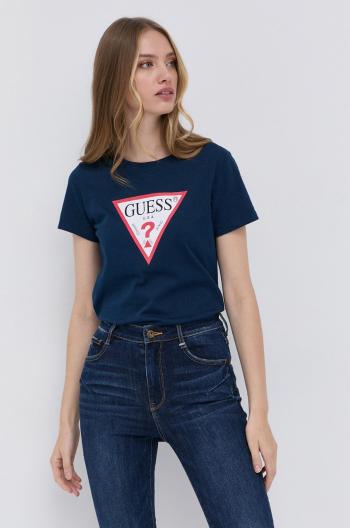 Tričko Guess dámské, tyrkysová barva