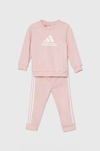 Dětská tepláková souprava adidas I BOSog FT růžová barva, IZ4982