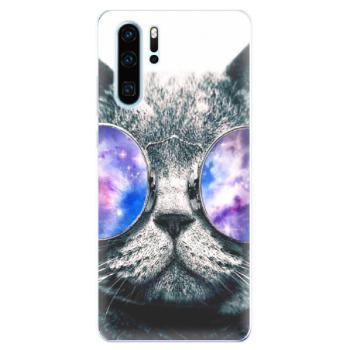 Odolné silikonové pouzdro iSaprio - Galaxy Cat - Huawei P30 Pro