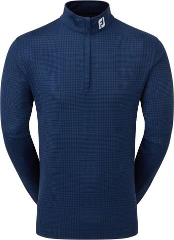 Footjoy Glen Plaid Print Chill-Out Navy L Sweatshirt