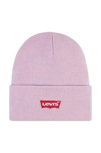 Dětská čepice Levi's LAN LEVI'S CORE BATWING BEANIE růžová barva, 9A8620