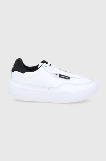 Kožené boty adidas Originals GW5364 bílá barva