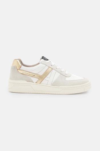 Kožené sneakers boty AllSaints Vix Suede Sneaker bílá barva, W125FB