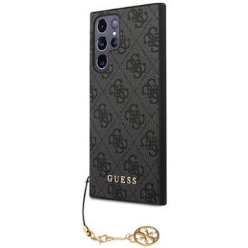 Guess 4G Charms Zadní Kryt pro Samsung Galaxy S23 Ultra Grey (GUHCS23LGF4GGR)