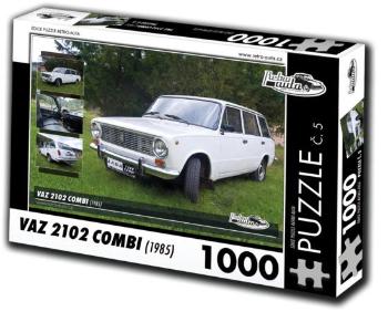 RETRO-AUTA Puzzle č. 5 VAZ  2102 Combi (1985) 1000 dílků