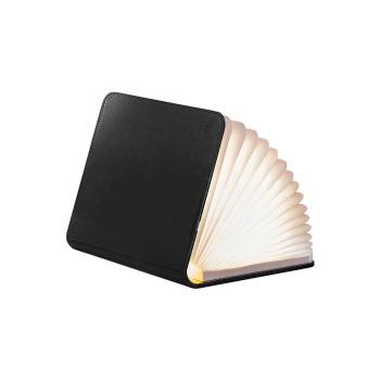 Rozkládací světlo "Smart Book" mini, černá kůže - Gingko