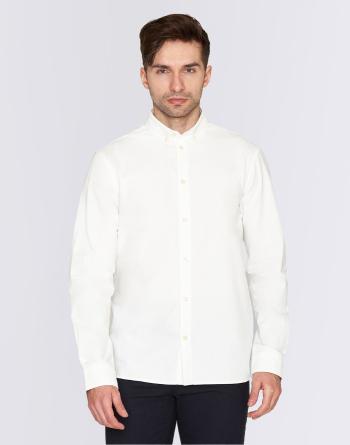 Knowledge Cotton Harald Oxford Shirt 1010 Bright White M