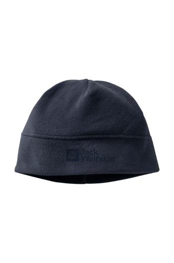 Dětska čepice Jack Wolfskin REAL STUFF BEANIE tmavomodrá barva, z tenké pleteniny