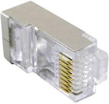 Zástrčka, rovná BKL Electronic 143041, RJ45 transparentní, 1 ks