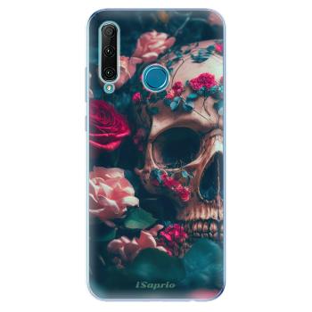 Odolné silikonové pouzdro iSaprio - Skull in Roses - Honor 20e