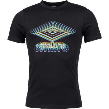 Umbro FW MULTI LARGE LOGE GRAPHIC TEE Pánské triko, černá, velikost S