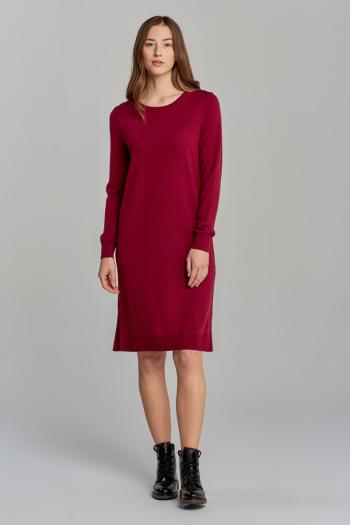 ŠATY GANT MERINO WOOL DRESS červená XL