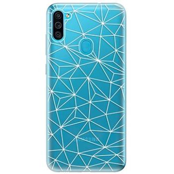 iSaprio Abstract Triangles 03 - white pro Samsung Galaxy M11 (trian03w-TPU3-M11)