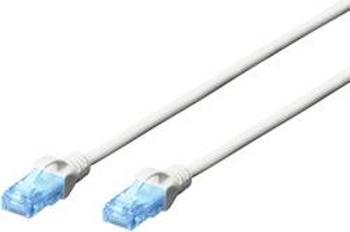 Síťový kabel RJ45 Digitus DK-1512-100/WH, CAT 5e, U/UTP, 10.00 m, bílá