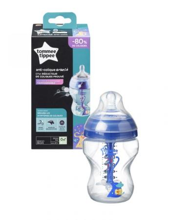 Tommee Tippee C2N ANTI-COLIC Boy 0m+ 260 ml kojenecká láhev 1 ks