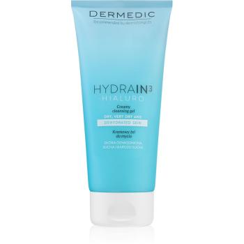 Dermedic Hydrain3 Hialuro krémový čisticí gel pro dehydratovanou suchou pleť 200 ml