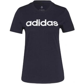 adidas LIN T Dámské tričko, tmavě modrá, velikost S