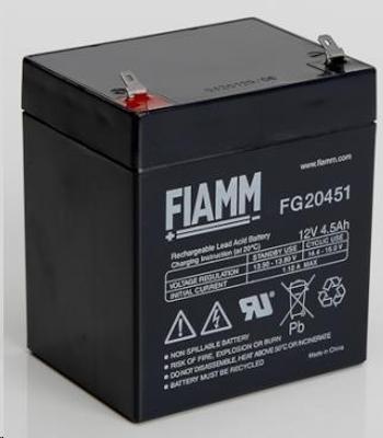 Baterie - Fiamm FG20451 (12V/4, 5Ah - Faston 187), životnost 5let