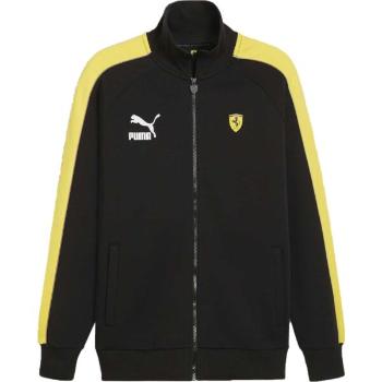 Puma FERRARI RACE ICONIC T7 TRACK JACKET Pánská mikina se zipem, černá, velikost