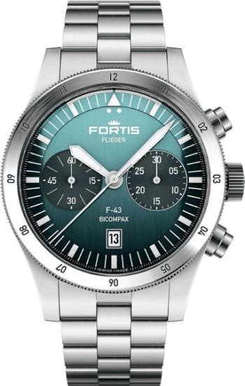 Fortis Flieger F-43 Bicompax Petrol F4240008