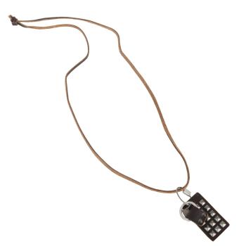 Kožený náhrdelník s otzdobou - 56cm B0300214
