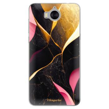 Odolné silikonové pouzdro iSaprio - Gold Pink Marble - Huawei Y5 2017 / Y6 2017