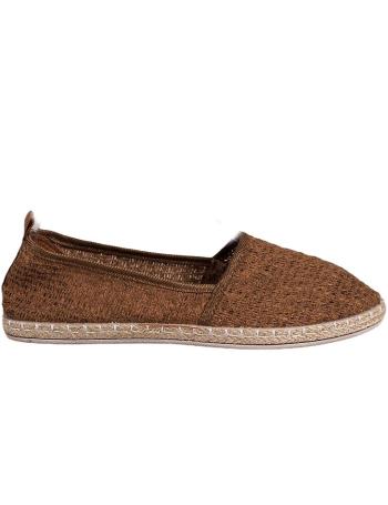 Hnědé látkové espadrilky vel. 36