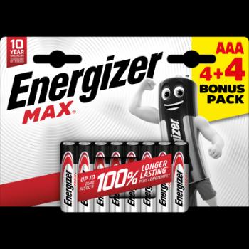 Energizer MAX AAA 4+4 zdarma