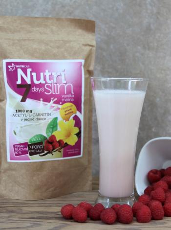 Nápoj v prášku NutriSlim Vanilka + malina Nutricius (210 g)