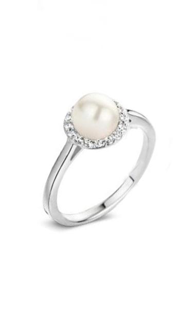 JVD Romantický stříbrný prsten s perlou SVLR0460SH2P 52 mm