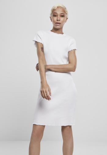 Urban Classics Ladies Rib Tee Dress white - S