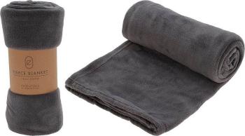 HOMESTYLING Deka fleece 125 x 150 cm ESSENTIALS šedá KO-HZ1011790