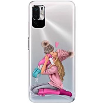iSaprio Kissing Mom - Blond and Girl pro Xiaomi Redmi Note 10 5G (kmblogirl-TPU3-RmN10g5)