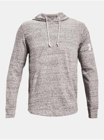 Mikina Under Armour RIVAL TERRY HOODIE - Bílá